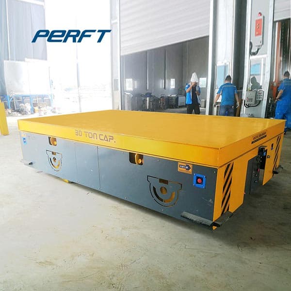 heavy duty transfer cart for painting booth metal part transport 50 tons